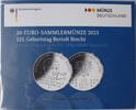 Bundesrepublik Deutschland 20 Euro 20-Euro-Sammlermünze - 125. Geburtstag Bertolt Brecht -
