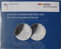 Bundesrepublik Deutschland 20 Euro 20-Euro-Sammlermünze - 125. Geburtstag Bertolt Brecht -
