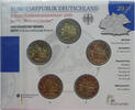 BRD 5 x 2 Euro Gedenkmünzenset Freie Hansestadt Bremen - Rathaus & Roland -