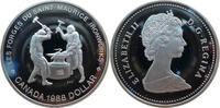 Kanada 1 Dollar 250 Jahre Metallverarbeitung in Saint-Maurice - Eisenschmiede -