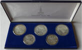 Russland / UdSSR 3 x 10 Rubel + 2 x 5 Rubel Olympische Spiele Moskau -