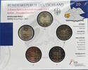 BRD 5 x 2 Euro 2-Euro-Gedenkmünzenset Bundesländer Rheinland-Pfalz Porta Nigra Trier -