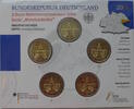 Bundesrepublik Deutschland 5 x 2 Euro 2-Euro-Gedenkmünzenset Bundesländer Freistaat Sachsen Dresdner Zwinger -