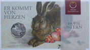 Österreich 5 Euro Dürers Feldhase - Frohe Ostern -