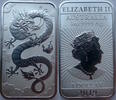 Australien 1 Dollar Barren Drachen - 1 Oz Silberbarren -
