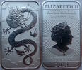 Australien 1 Dollar Barren Drachen - 1 Oz Silberbarren -