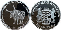 Tschad 500 Francs Celtic Animal - Ochse - 1 Oz Silber -