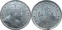 Hong Kong 5 Cents Edward VII. -