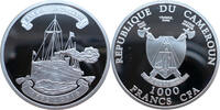 Kamerun 1000 Francs CFA Schiff SMS Hohenzollern -