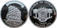 Cote D'ivoire - Elfenbeinküste 1000 Francs CFA Geschichte der Seefahrt - Preussen (1902-2009) -