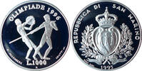 San Marino 1000 Lire Olympische Spiele 1996 Atlanta- Diskuswerfer und Speerwerfer -