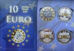 4 x  Medaille 2013 Monaco, Luxemburg, Vatikan Gedenkprägungen - 10 Jahre Euro - PP