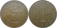 Französisch Indochina 1 Centimes Kursmünze (1885-1894) -