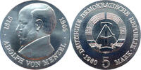 5 Mark 1980 DDR 75. Todestag von Adolph von Menzel vz, kl. Kratzer und Flecken