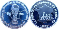 Frankreich 1,5 Euro Gedenkmünze FIFA Fussball-Weltmeisterschaft in Deutschland 2006 -