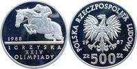Polen 500 Zloty Olympische Sommerspiele 1988 in Seoul - Springreiten -