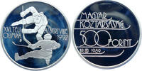 Ungarn 500 Forint Olympische Winterspiele 1992 in Albertville - Eishockey-Spieler -