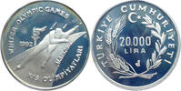 Türkei 20000 Lira Olympische Winterspiele 1992 in Albertville - Eisschnelläufer -