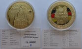 Gigant Medaille 2018 Deutschland Dresdner Frauenkirche - vergoldet, mit Farbdruck und Swarovski PP