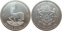 Gabun 1000 Francs CFA Der afrikanische Springbock - 1 Oz Silber -
