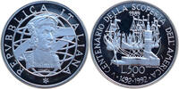 Italien 500 Lire 500 Jahre Entdeckung Amerikas -