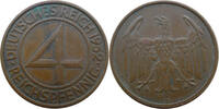 Weimarer Republik 4 Reichspfennig Brüning-Taler -
