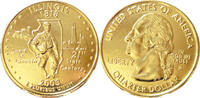 USA Quarter-Dollar Die offiziellen Quarter-Dollars der USA -Illinois 1818- -