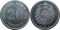 20 Pfennig 1874 A Deutsches Reich Kaiserreich  schön