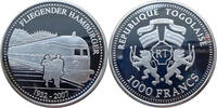 Togo 1000 Francs Geschichte der Eisenbahn - Der Fliegende Hamburger (1932-2007) -