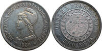 500 Reis 1889 Brasilien  ss-vz, feine Tönung
