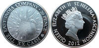 St. Helena 20 Pence XX Cash - East India Company -