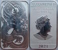 Australien 1 Dollar Barren Drachen - 1 Oz Silberbarren -