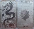 Australien 1 Dollar Barren Drachen - 1 Oz Silberbarren -