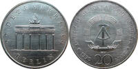 DDR 20 Mark Brandenburger Tor - Silber -