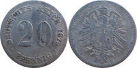 Deutsches Reich Kaiserreich 20 Pfennig Kleiner Adler -