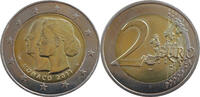 Monaco Hochzeit von Fürst Albert II. und Charlene Wittstock 2 Euro 2011 st, leicht fleckig