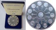 Medaille 1999 BRD Willkommen Euro - Silbermedaille PP, leicht fleckig