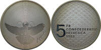 Schweiz 5 Franken Olympische Taube und Ringe -