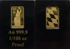 Deutschland Minibarren Bavariabarren Gold -