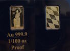 Deutschland Minibarren Bavaria in München - 1/100 Oz Gold -