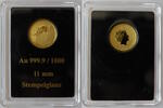 Australien 2 Dollars Minigoldm&uuml;nze 2017 K&auml;nguruh - 0,5 g Gold st 974.48 元  ＋  374.12 元 运费
