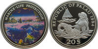 Palau 20 Dollar 1994 Marine Life Protection - Nacht am Riff - 5 Oz Silbe... 4,513.79 元  ＋  740.60 元 运费