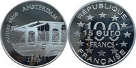 Frankreich 15 Euro / 100 Francs 1996 Grachten in Amsterdam - Magere Brug... 537.91 元  ＋  272.85 元 运费
