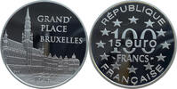 Frankreich 15 Euro / 100 Francs 1996 Grooter Markt in Br&uuml;ssel PP, minima... 537.91 元  ＋  272.85 元 运费
