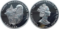 Bahamas 1 Dollar 1996 Third Millennium Year 2000 - 1 Oz Silber PP 935.50 元  ＋  374.12 元 运费