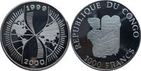 Kongo 1.000 Francs 2000 Millennium 2000 - Sanduhr PP, fleckig angelaufen 467.75 元  ＋  272.85 元 运费