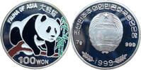 Nordkorea 100 Won 1999 Fauna of Asia - Panda auf einem Ast - Farbm&uuml;nze P... 272.85 元  ＋  272.85 元 运费