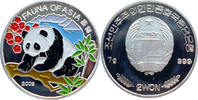 Nordkorea 2 Won 2009 Fauna of Asia - Gro&szlig;er Panda - Farbm&uuml;nze PP, flecki... 272.85 元  ＋  272.85 元 运费