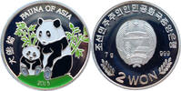 Nordkorea 2 Won 2015 Fauna of Asia - Panda - Farbm&uuml;nze PP, leicht flecki... 272.85 元  ＋  272.85 元 运费