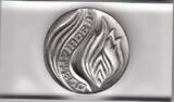 OLYMPISCHE SPIELE  Silber-Medaille Moskau 1980 Mattiert, in Plexiglas, UNC-